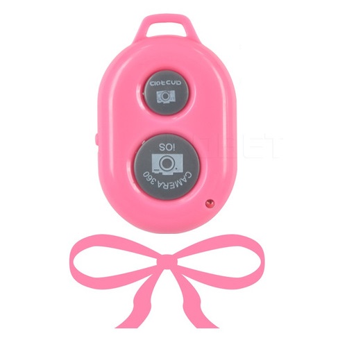 Сэлфи пульт для смартфона розового цвета