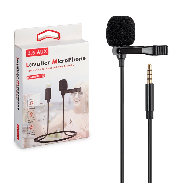 Микрофон-петличка Lavalier 3.5 мм GL-142